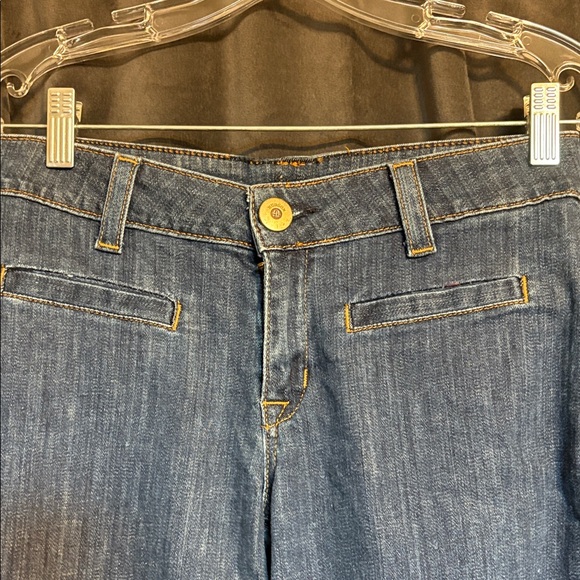 Low rise Hudson Wide Leg Y2K vintage jeans - back flap pockets! - Picture 2 of 6